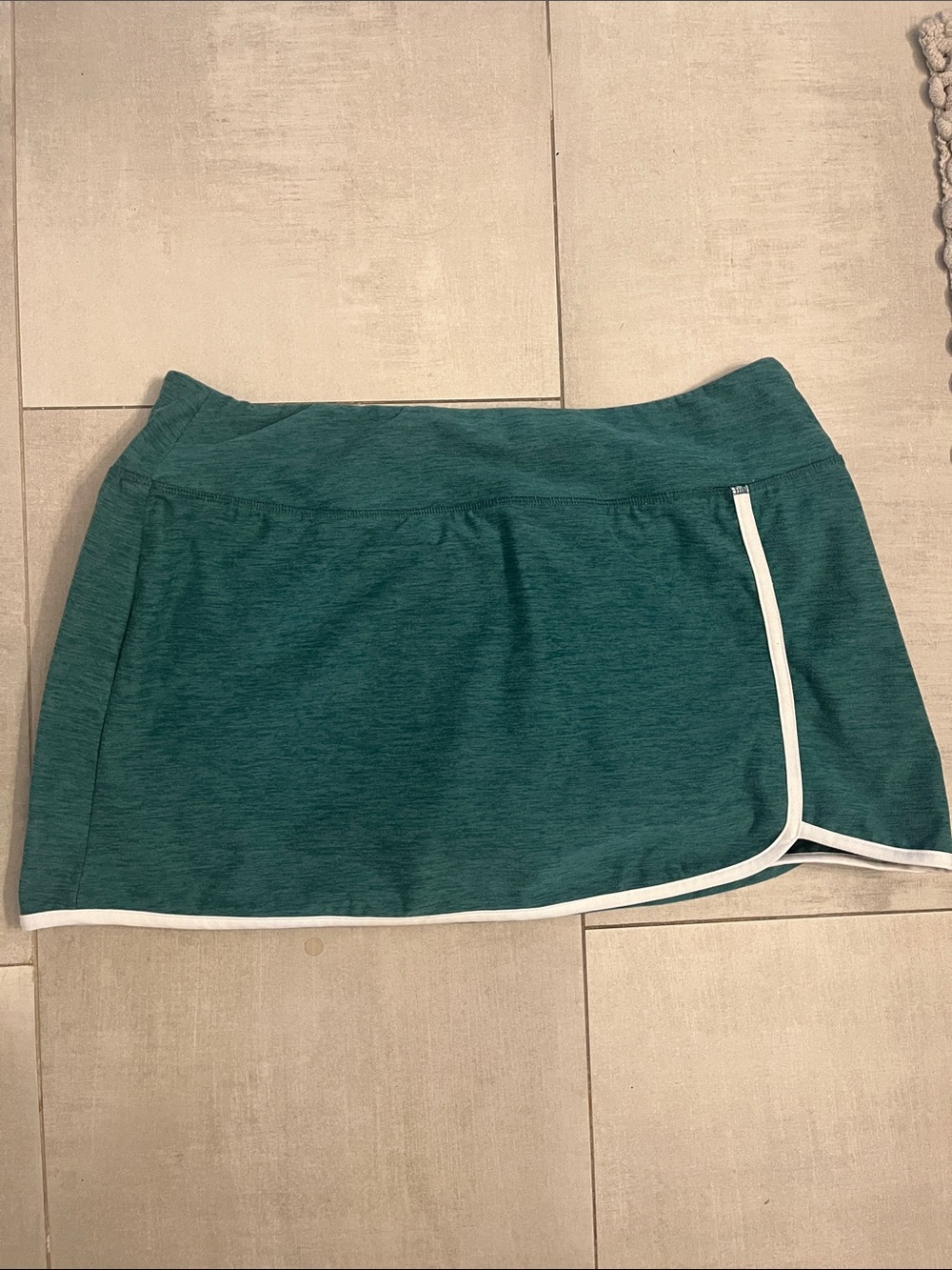 Athletic Works Teal Mini Skort with White Trim